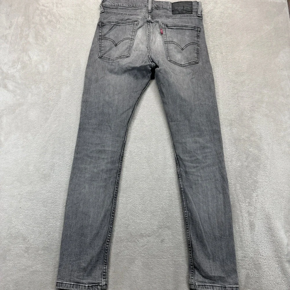 Levi's 510 Jeans Men 31x32 Grey Skinny Fit Medium Wash Stretch Fade Denim Preppy